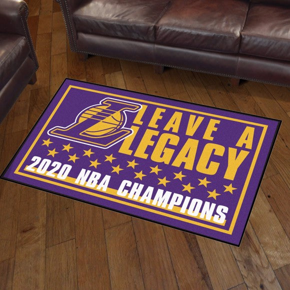 Los Angeles Lakers Legacy 2020 Champions 3x5 Rug - LIFE