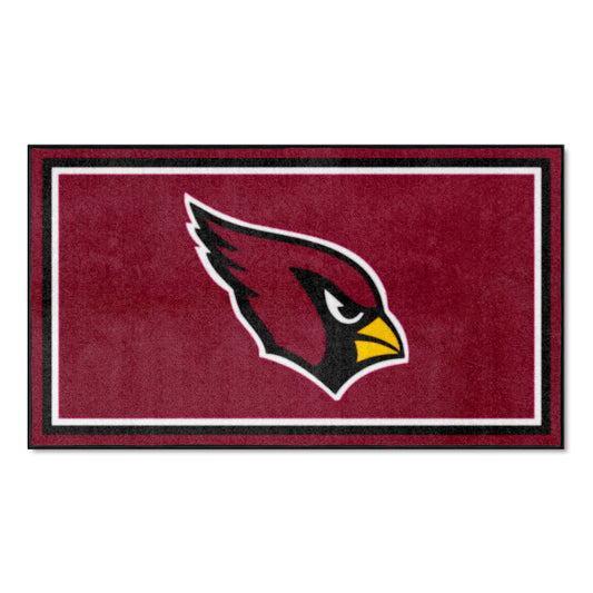 Arizona Cardinals Logo 3x5 Plush Area Rug
