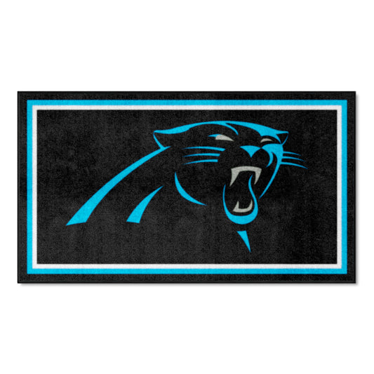 Carolina Panthers Logo 3x5 Plush Area Rug