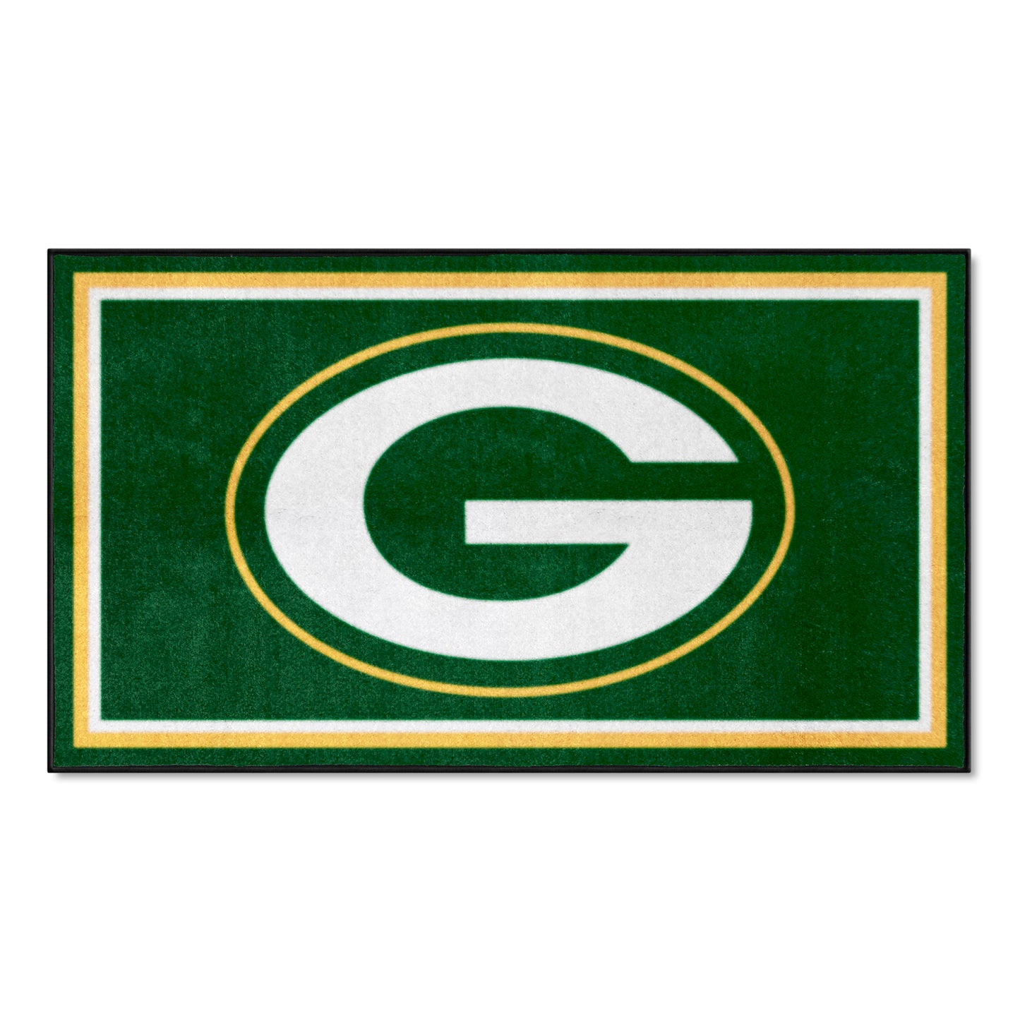 Green Bay Packers Logo 3x5 Plush Area Rug